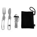 Set 3 Cubiertos Plegables de Acero INOX