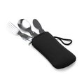 Set de 3 cubiertos plegables de acero