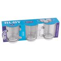 Set de 3 Taza de cristal