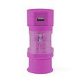 Set de 4 adaptadores para enchufes con usb Fucsi