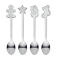 Set 4 Cucharas Té Navideñas