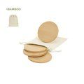 Set de 4 posavasos de bambú en bolsita