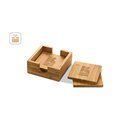 Set 4 Posavasos de Bambú