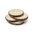 Set de 4 posavasos de madera natural