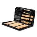 Set barbacoa con accesorios de acero inox y madera
