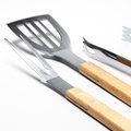 Set barbacoa inox. con trinchador pinza y espátula