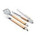 Set barbacoa inox. con trinchador pinza y espátula