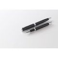 Set de bolígrafo y roller de acero inoxidable