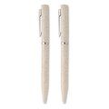 Set de bolígrafos de paja de trigo