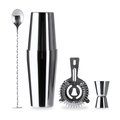 Set de cóctel con vaso medidor y coctelera