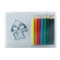 Set de lápices de colores con láminas de dibujos de animales