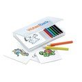Set de lápices de colores con láminas de dibujos de animales
