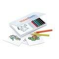 Set de lápices de colores con láminas de dibujos de animales