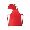 Set Delantal y Gorro de Cocina TNT Niños Rojo
