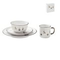 Set Desayuno Navideño de Cerámica 4pzs Blanco