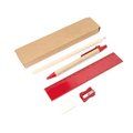 Set de escritura con 5 piezas Rojo