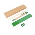 Set de escritura con 5 piezas Verde Helecho Talla Única Adulto