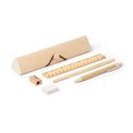 Set de escritura en estuche de madera natural