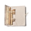 Set de escritura con estuche de yute y algodón Crudo Talla Única Adulto