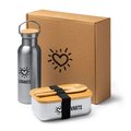 Set fiambrera con cubiertos y botella