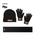 Set de gorro bufanda y guantes táctiles