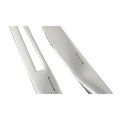 Set Inox Cuchillo Sierra y Trinchador de Cocina