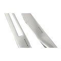 Set Inox Cuchillo Sierra y Trinchador de Cocina