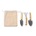 Set de jardinería con mango de bambú