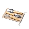 Set de jardinería con mango de bambú