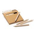 Set de lápices de colores de madera en caja reciclada
