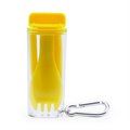 Set de pajita y tenedor en estuche portátil Amarillo Talla Única Adulto