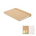 Set papelería reciclado con libreta A5 Beig
