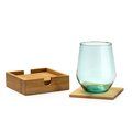 Set de posavasos de bambú con caja