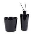 Set premium con vela y mikado aromática Negro