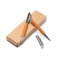 Set roller con piel reciclada y detalles metalizados
