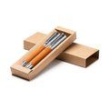 Set roller con piel reciclada y detalles metalizados