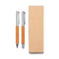 Set roller con piel reciclada y detalles metalizados