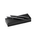 Set roller y portaminas metal oscuro con estuche