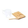 Set de taza, posavasos y cuchara