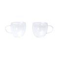 Set de tazas de cristal doble pared