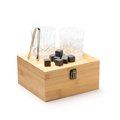 Set de whisky con vasos y cubitos