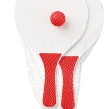 Set 2 Palas MDF con Bola Rojo