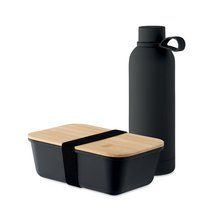 Set 2 piezas para almuerzo Negro