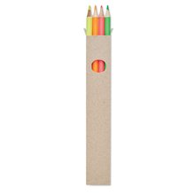 Set de 4 Lápices de Vivos Colores Multicolor
