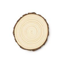 Set de 4 posavasos de madera natural Crudo