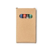 Set de 6 ceras en caja de cartón Crudo Talla Única Infantil