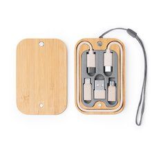 Set de cables cargadores de fibra de trigo Crudo Talla Única Adulto