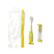 Set cepillo de dientes Amarillo TALLA ÚNICA INFANTIL