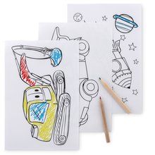 Set infantil con laminas y 6 lápices para colorear