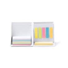 Set de escritorio con lapicero y notas Blanco